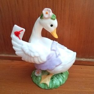 Enesco Porcelain Valentine Mother Goose Figurine